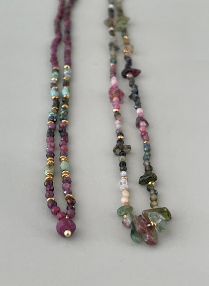 מחרוזת אבני חן טורמליו